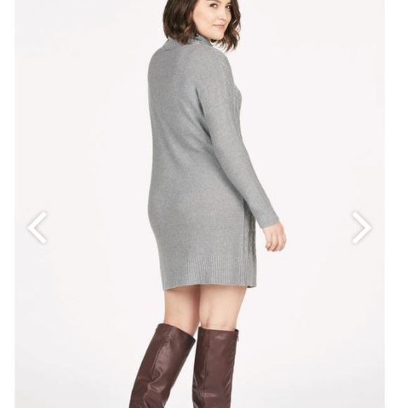 Cable Knit Sweater Dress - Picture 2 of 5